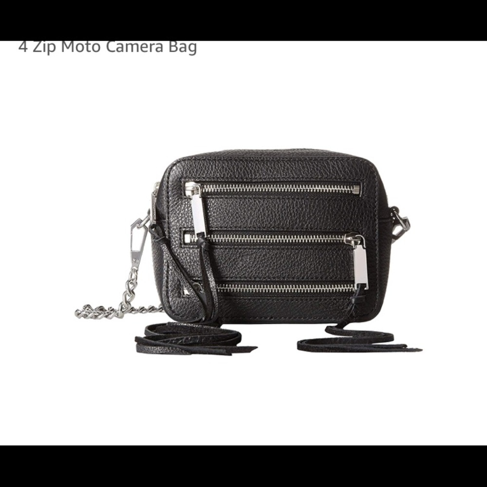 Rebecca Minkoff 4 zip Camera Bag- Black